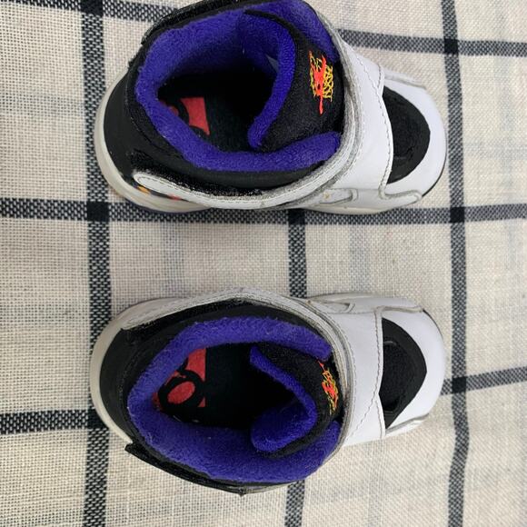 Nike Air Retro (2015) Jordan 8 Sneakers Shoes Infant Size 5C Pull On Hook & Loop - Picture 6 of 11